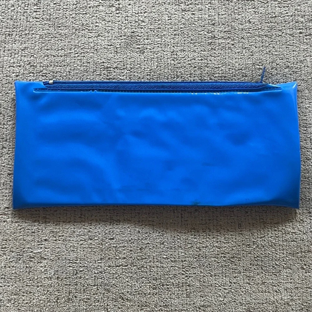 1991 TMNT Pencil Case & Ruler Teenage Mutant Ninja Turtles Vinyl Pouch Zipper